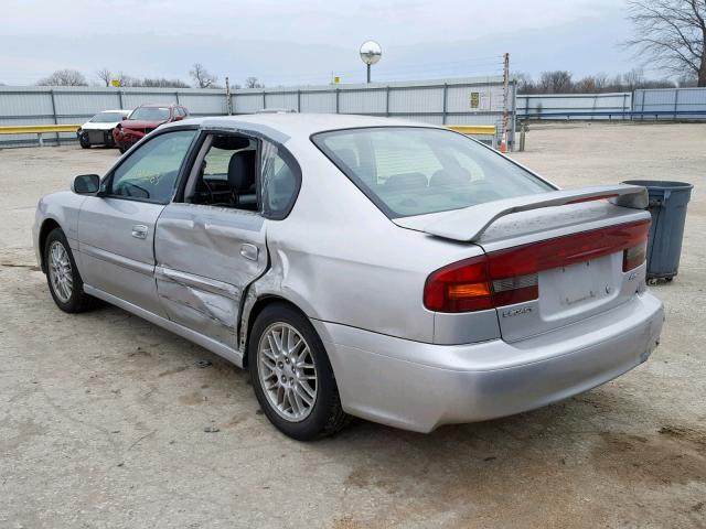 4S3BE625347203399 - 2004 SUBARU LEGACY L S SILVER photo 3