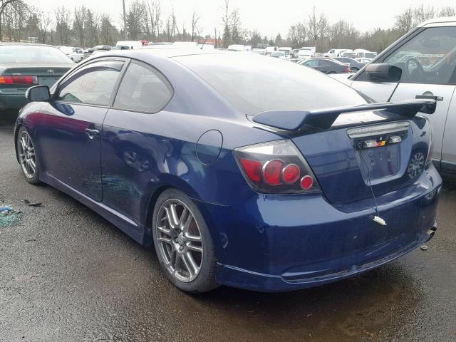 JTKDE167190280093 - 2009 TOYOTA SCION TC BLUE photo 3