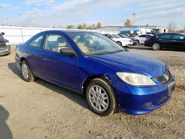 1HGEM22574L059762 - 2004 HONDA CIVIC LX BLUE photo 1