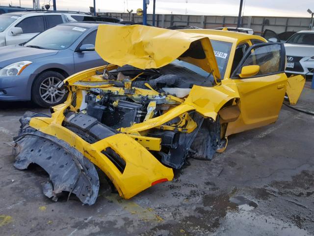 2C3CDXHGXHH642880 - 2017 DODGE CHARGER SX YELLOW photo 2