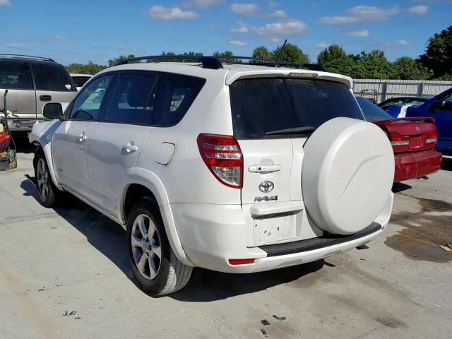 2T3YF4DV5BW066234 - 2011 TOYOTA RAV4 LIMIT WHITE photo 3