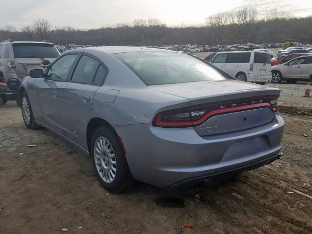 2C3CDXKT6GH165594 - 2016 DODGE CHARGER PO SILVER photo 3