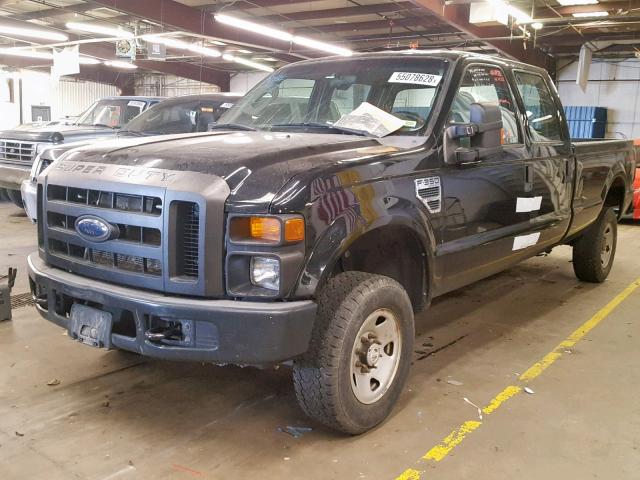 1FTWW31Y48EE45743 - 2008 FORD F350 SRW S BLACK photo 2