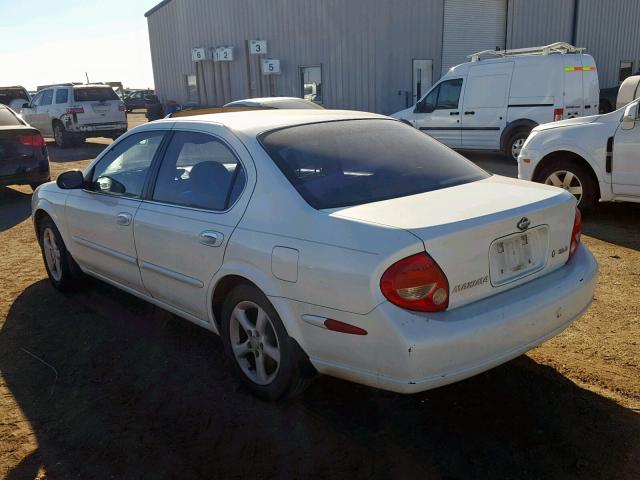 JN1CA31A51T104490 - 2001 NISSAN MAXIMA GXE WHITE photo 3