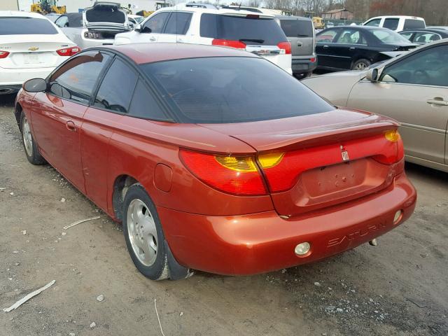 1G8ZR12742Z220845 - 2002 SATURN SC2 ORANGE photo 3