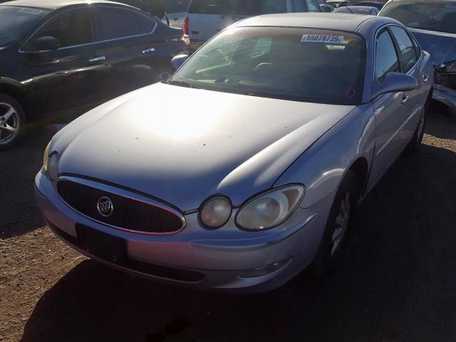 2G4WD532551262161 - 2005 BUICK LACROSSE C GRAY photo 2