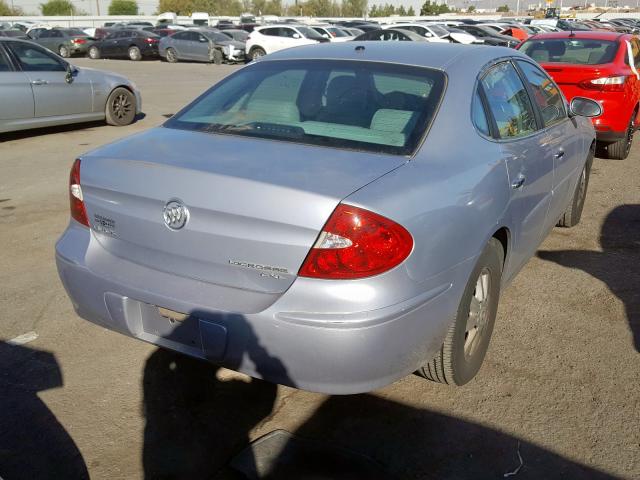 2G4WD532551262161 - 2005 BUICK LACROSSE C GRAY photo 4