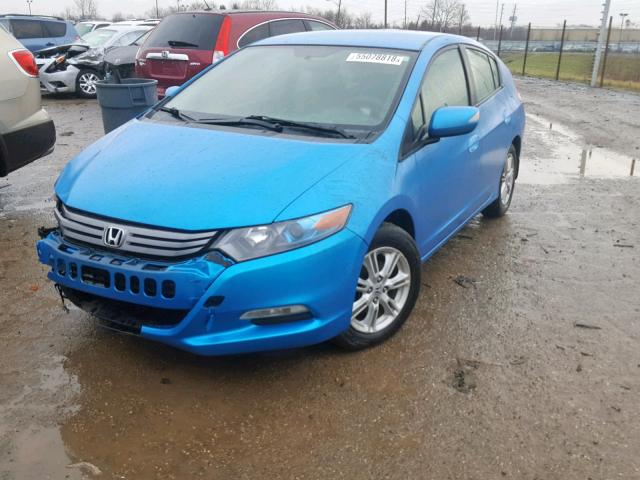 JHMZE2H74AS022951 - 2010 HONDA INSIGHT BLUE photo 2