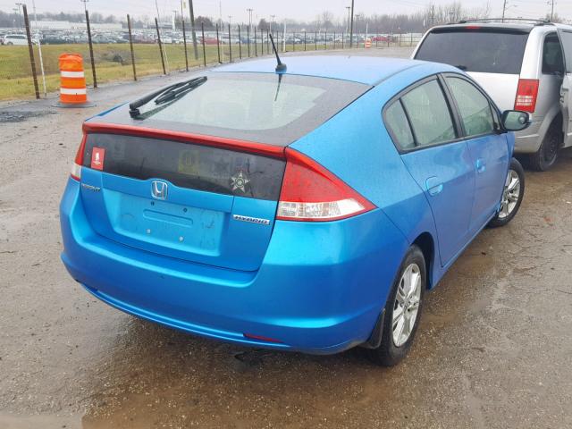 JHMZE2H74AS022951 - 2010 HONDA INSIGHT BLUE photo 4