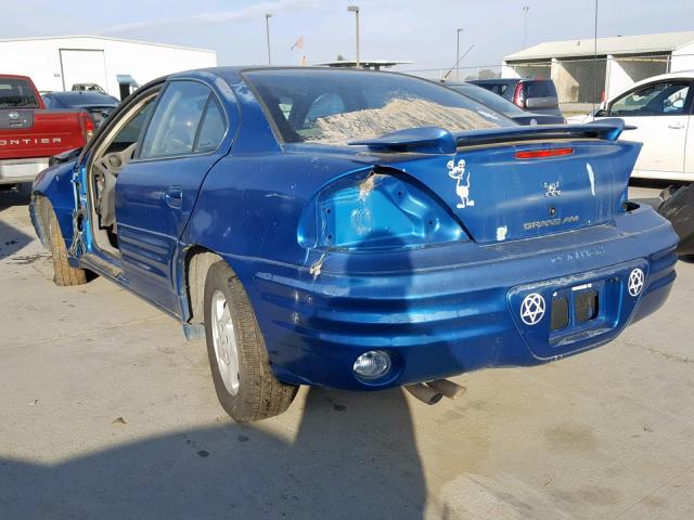 1G2NE52E3XM881328 - 1999 PONTIAC GRAND AM S BLUE photo 3