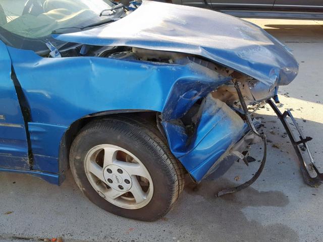 1G2NE52E3XM881328 - 1999 PONTIAC GRAND AM S BLUE photo 9