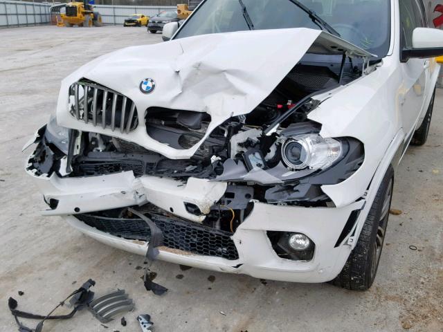 5UXZV8C59D0C15706 - 2013 BMW X5 XDRIVE5 WHITE photo 9