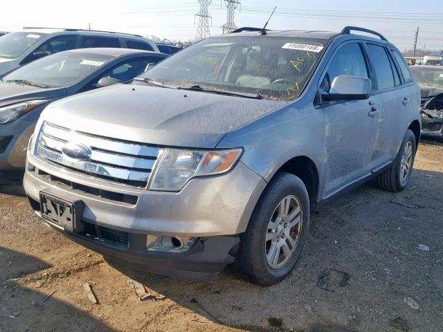 2FMDK48C08BA77054 - 2008 FORD EDGE SEL SILVER photo 2