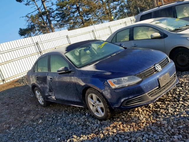 3VW3L7AJ1BM133836 - 2011 VOLKSWAGEN JETTA TDI BLUE photo 1