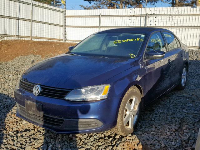 3VW3L7AJ1BM133836 - 2011 VOLKSWAGEN JETTA TDI BLUE photo 2