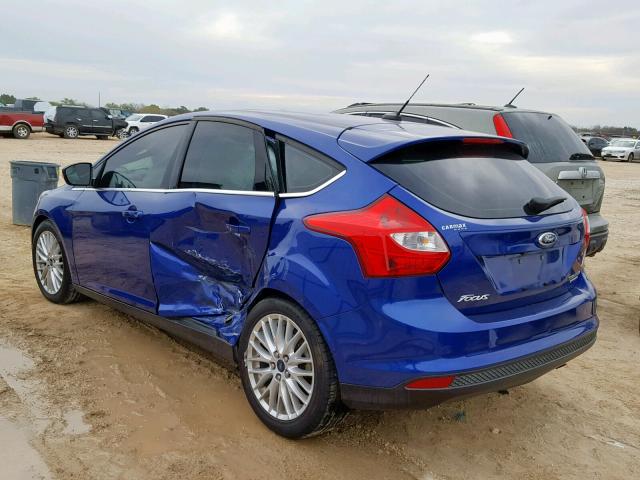 1FADP3N28EL357432 - 2014 FORD FOCUS TITA BLUE photo 3