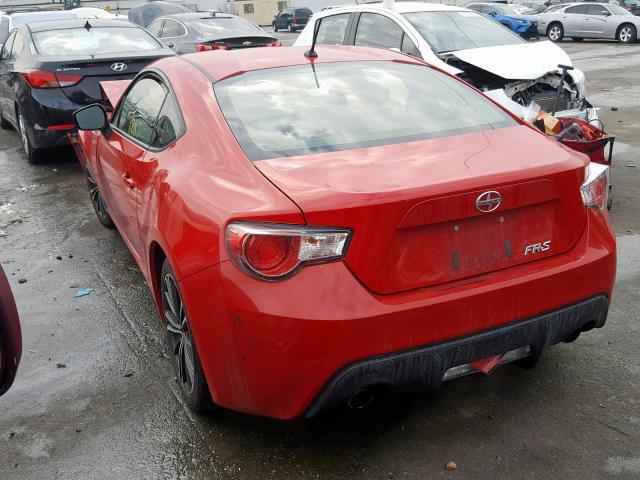 JF1ZNAA13D2714517 - 2013 TOYOTA SCION FR-S RED photo 3
