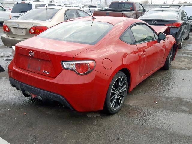 JF1ZNAA13D2714517 - 2013 TOYOTA SCION FR-S RED photo 4