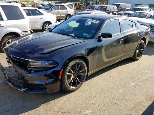 2C3CDXHG1GH146753 - 2016 DODGE CHARGER SX BLACK photo 2