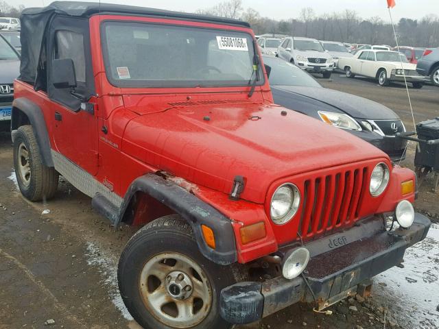 1J4FY29P4VP401932 - 1997 JEEP WRANGLER / RED photo 1