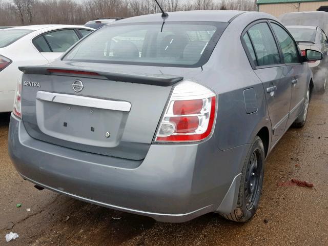 3N1AB6AP6CL724962 - 2012 NISSAN SENTRA 2.0 GRAY photo 4