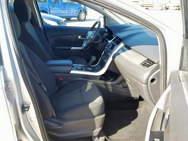 2FMDK3JC1DBB45876 - 2013 FORD EDGE SEL SILVER photo 5