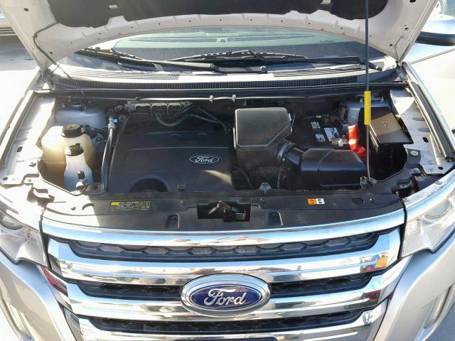 2FMDK3JC1DBB45876 - 2013 FORD EDGE SEL SILVER photo 7