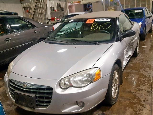 1C3EL55R06N118566 - 2006 CHRYSLER SEBRING TO SILVER photo 2