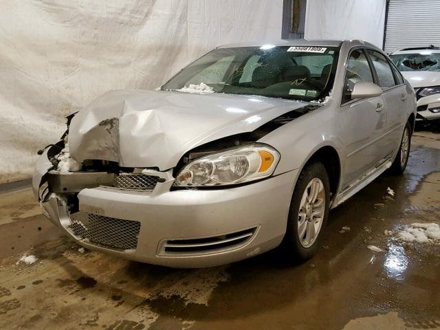 2G1WA5E31E1136844 - 2014 CHEVROLET IMPALA LIM SILVER photo 2