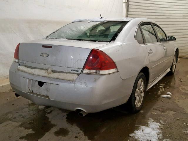 2G1WA5E31E1136844 - 2014 CHEVROLET IMPALA LIM SILVER photo 4