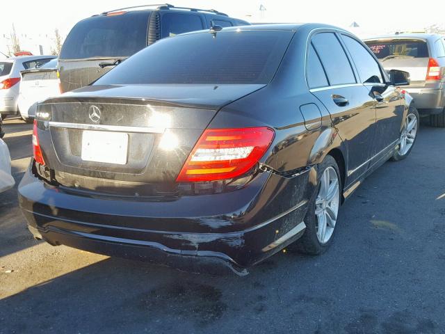 WDDGF4HB5DA792940 - 2013 MERCEDES-BENZ C 250 BLACK photo 4