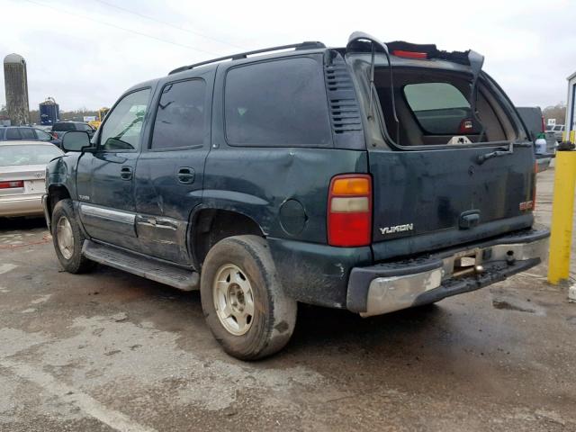 1GKEC13V73R216586 - 2003 GMC YUKON GREEN photo 3