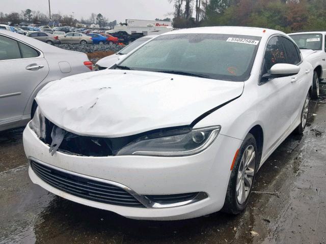 1C3CCCAB3FN666372 - 2015 CHRYSLER 200 LIMITE WHITE photo 2