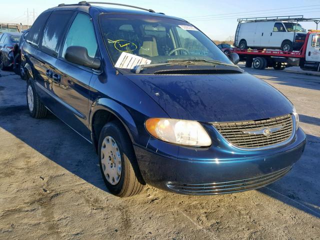 2C4GP44392R672105 - 2002 CHRYSLER TOWN & COU BLUE photo 1