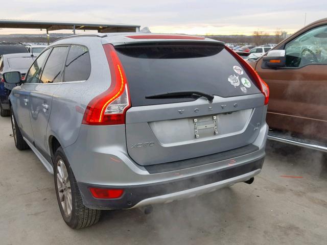 YV4992DZ4A2088409 - 2010 VOLVO XC60 T6 SILVER photo 3