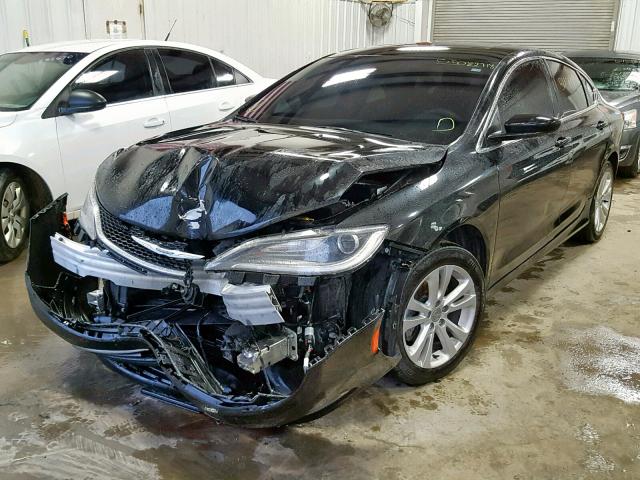 1C3CCCAB6GN144742 - 2016 CHRYSLER 200 LIMITE BLACK photo 2