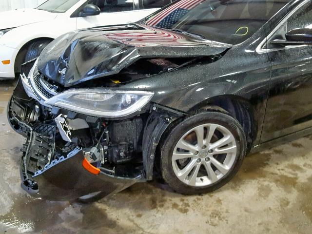 1C3CCCAB6GN144742 - 2016 CHRYSLER 200 LIMITE BLACK photo 9