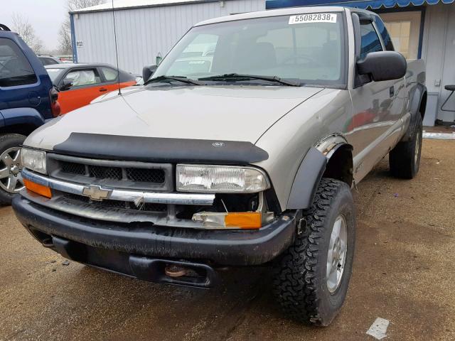 1GCCT19W3Y8105713 - 2000 CHEVROLET S TRUCK S1 BEIGE photo 2