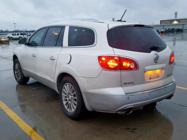 5GAKRCEDXCJ269683 - 2012 BUICK ENCLAVE WHITE photo 3