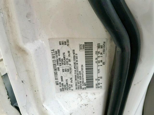 5LMEU27A4YLJ18124 - 2000 LINCOLN NAVIGATOR Ақ фото 10