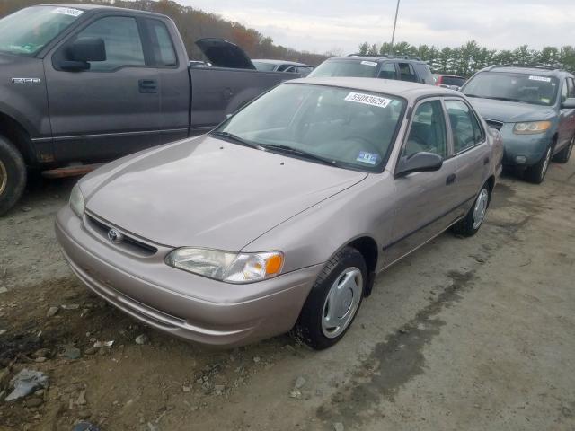 2T1BR12E1YC277710 - 2000 TOYOTA COROLLA VE BEIGE photo 2