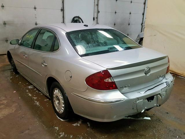 2G4WD582561170123 - 2006 BUICK LACROSSE C SILVER photo 3