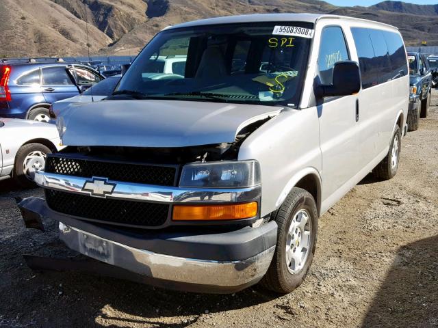 1GNFG154591156332 - 2009 CHEVROLET EXPRESS G1 GRAY photo 2