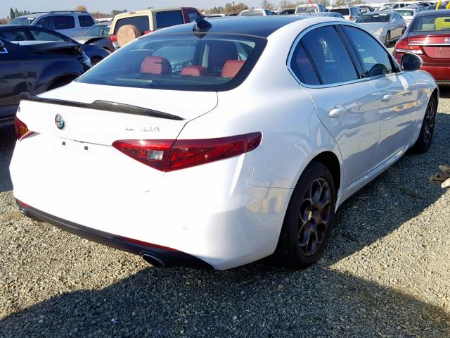 ZARFAEDN6H7549771 - 2017 ALFA ROMEO GIULIA Q4 WHITE photo 4