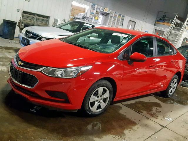 1G1BC5SM5J7225786 - 2018 CHEVROLET CRUZE LS RED photo 2