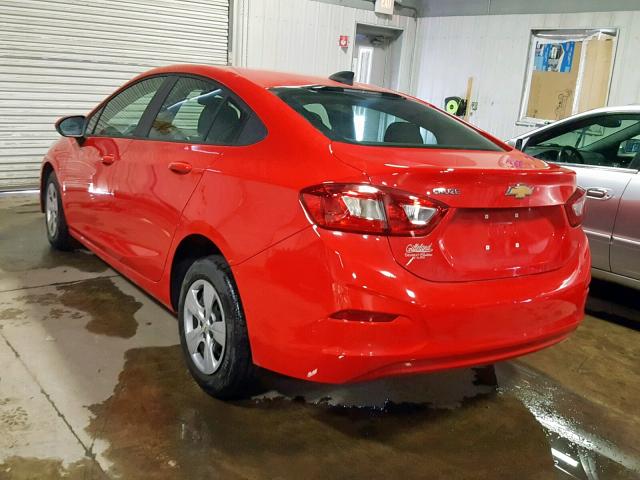 1G1BC5SM5J7225786 - 2018 CHEVROLET CRUZE LS RED photo 3