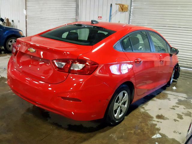 1G1BC5SM5J7225786 - 2018 CHEVROLET CRUZE LS RED photo 4