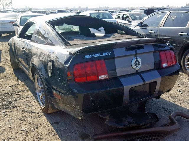 1ZVHT88S575344299 - 2007 FORD MUSTANG SH BLACK photo 3