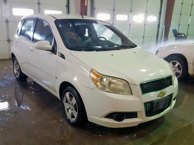 KL1TD66E29B396481 - 2009 CHEVROLET AVEO LS WHITE photo 1