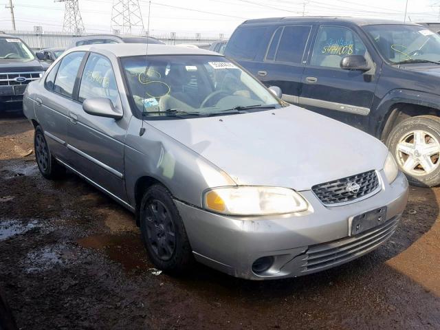 3N1CB51D42L687871 - 2002 NISSAN SENTRA XE SILVER photo 1